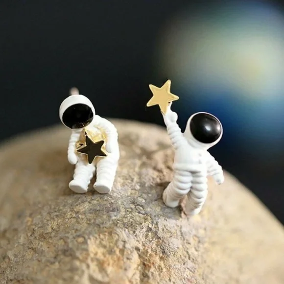 ModCloth Astronaut Earrings - Picture 3 of 5